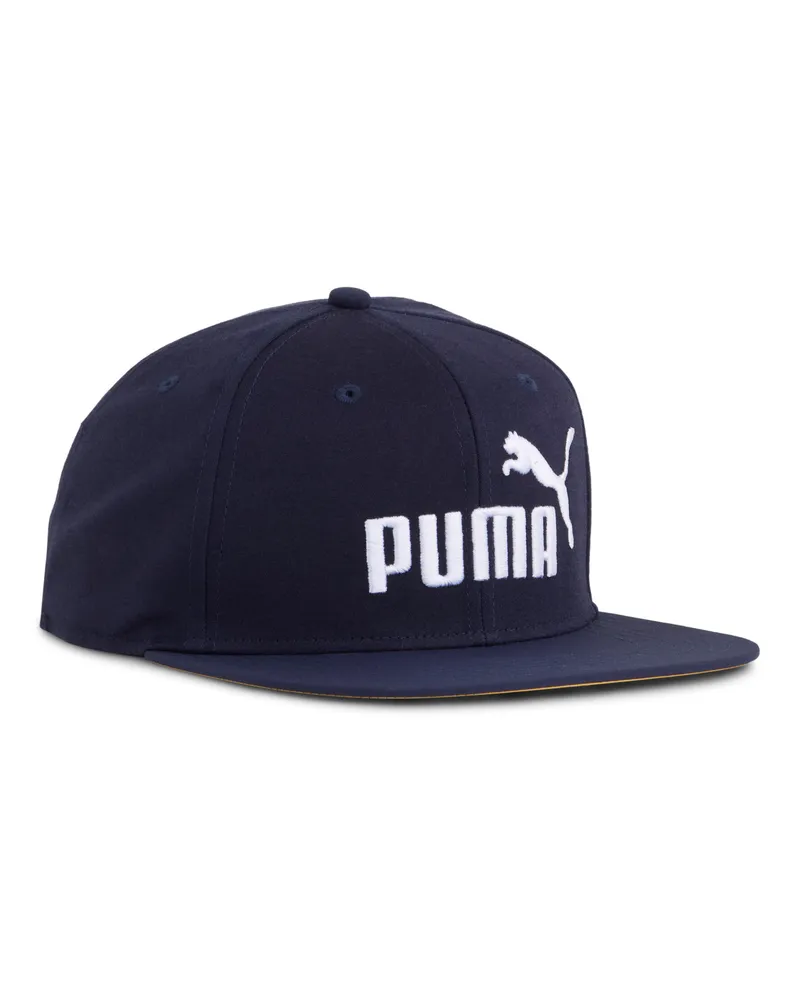 Puma ESS No. 1 Logo Cap mit flachem Schirm, Accessoires, Blau Blau