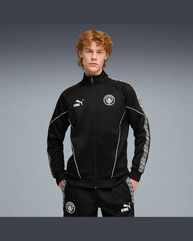 Puma Manchester City KING Anthem Jacke Herren, Kleidung, Schwarz Schwarz