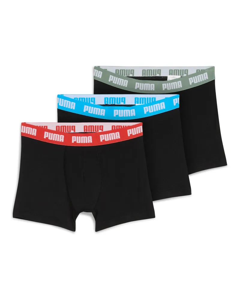 Puma Boxershorts Herren (3er-Pack), Kleidung, Schwarz Schwarz