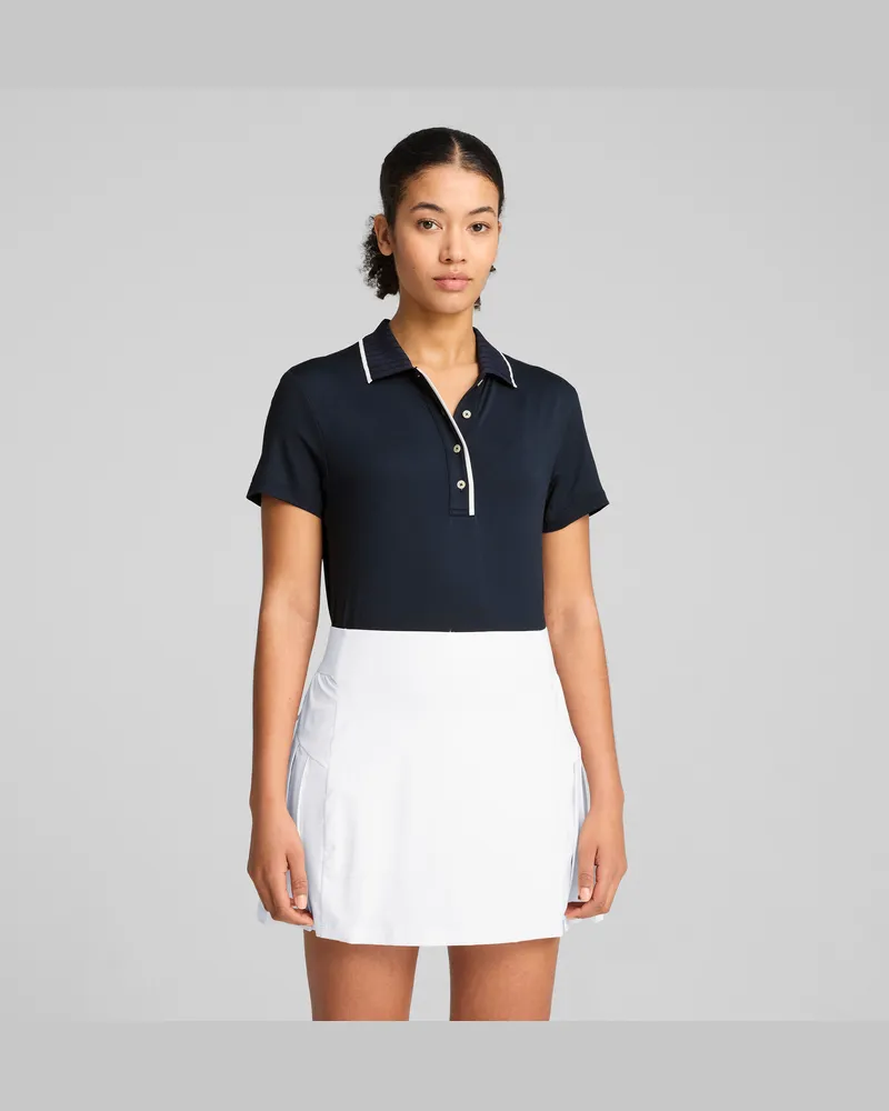 Puma CLOUDSPUN Bridges Kurzärmeliges Golf-Polo Damen, Kleidung, Blau Blau