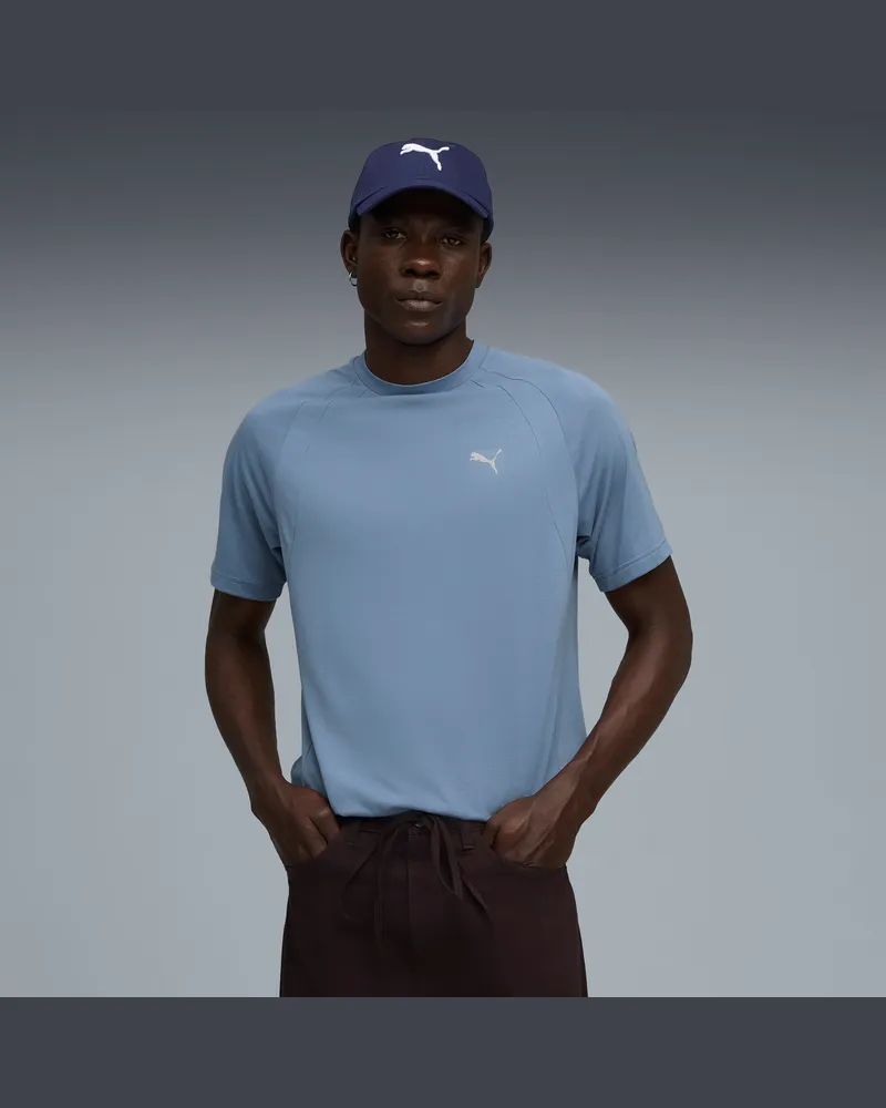 Puma Evostripe T-Shirt für Herren, Kleidung, Blau Blau