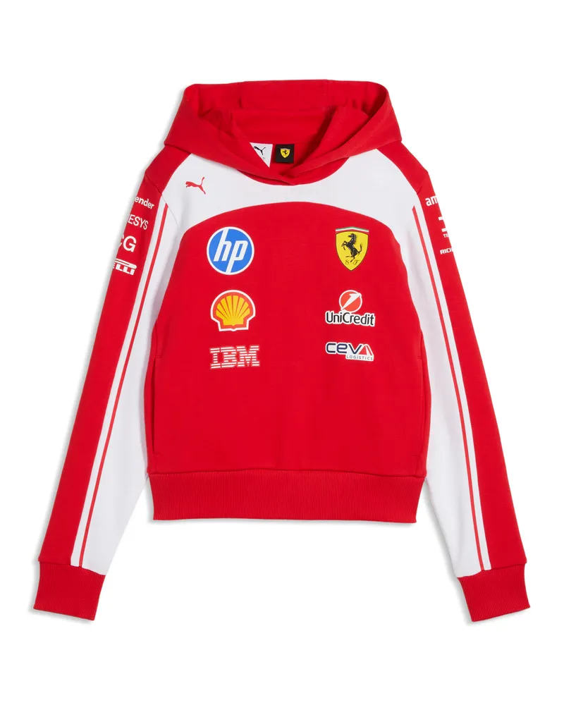 Puma Scuderia Ferrari HP Replica Cropped Hoodie Damen, Kleidung, Rot Rot