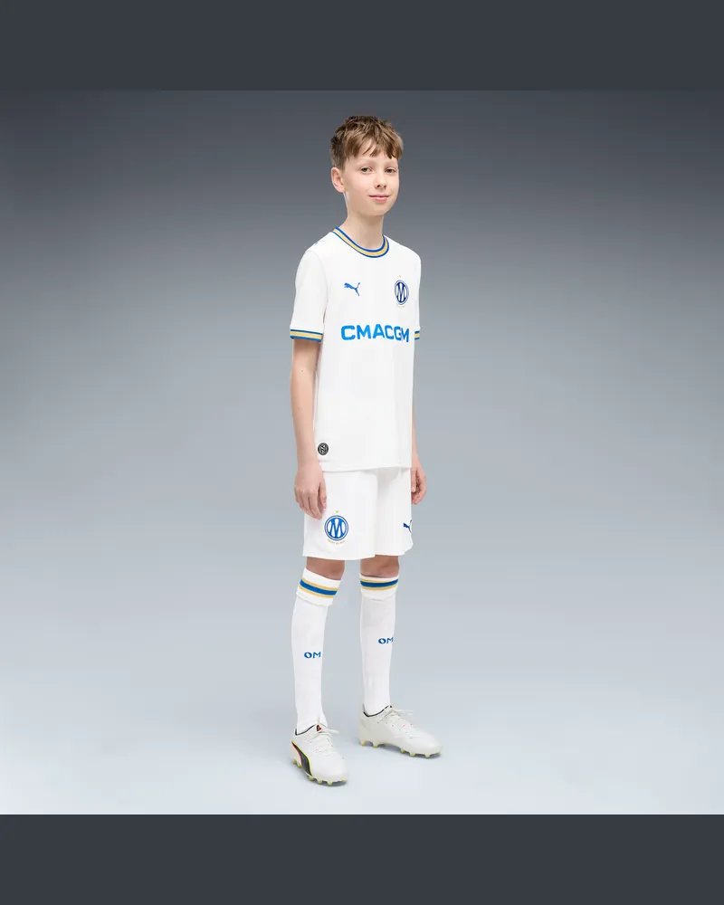 Puma Olympique de Marseille 26/27 Shorts Teenager, Kleidung, Weiß Weiß
