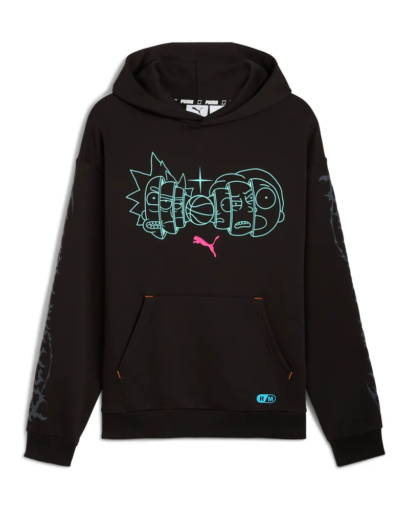 Puma x RICK AND MORTY Hoodie Herren, Accessoires, Schwarz Schwarz