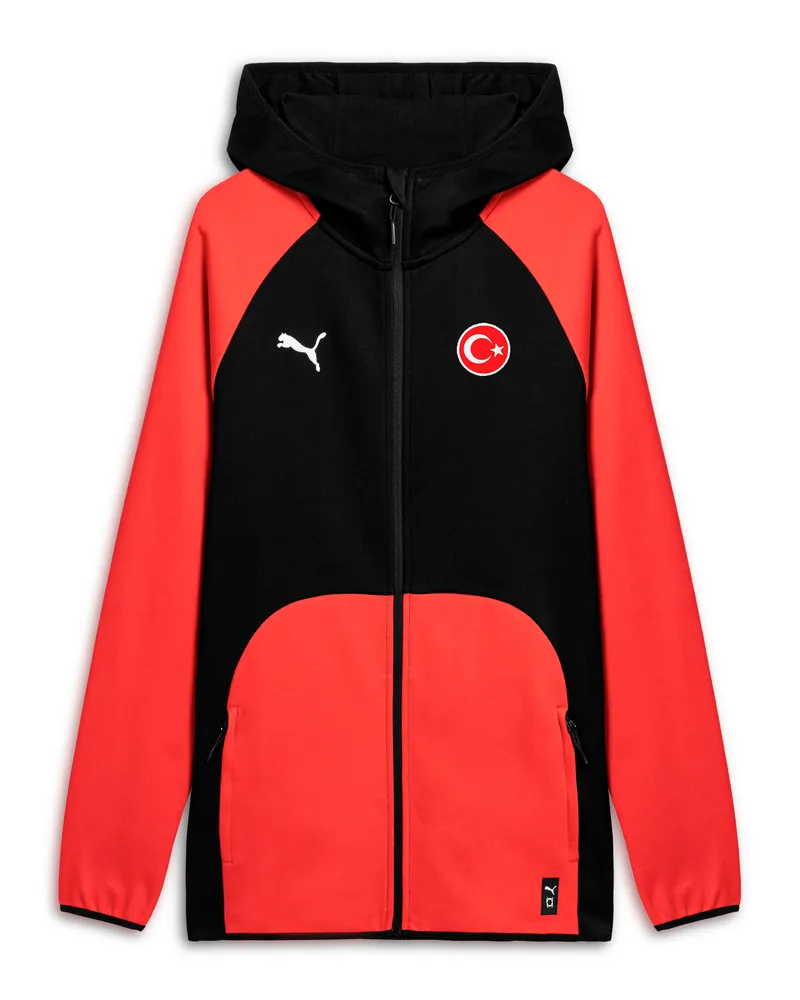 Puma Türkei Basketball Team Trainingsjacke, Kleidung, Rot Rot