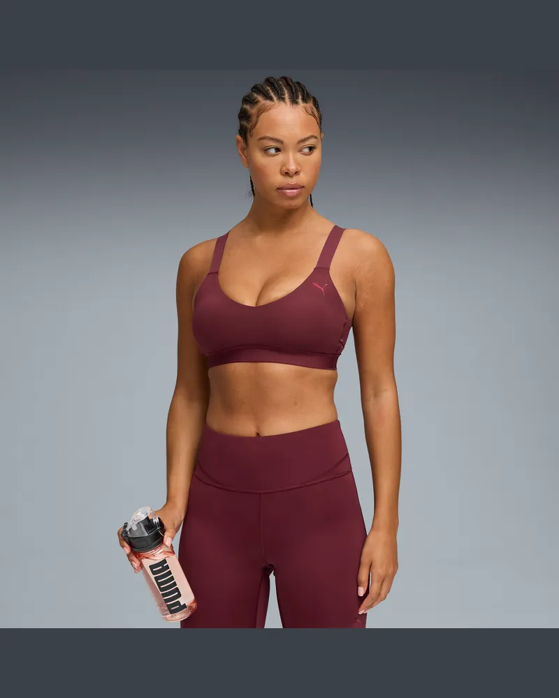 Puma SHAPE Trainings-BH, Kleidung, Rot Rot