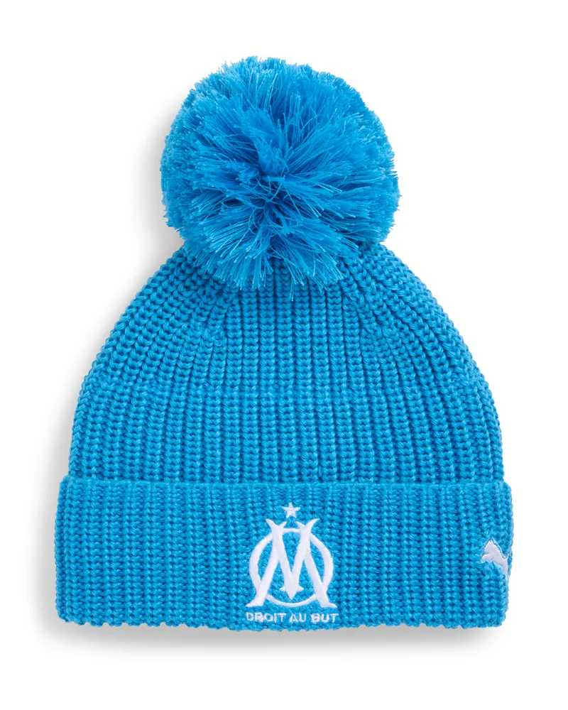 Puma Olympique de Marseille Essentials Beanie Teenager, Accessoires, Blau Blau