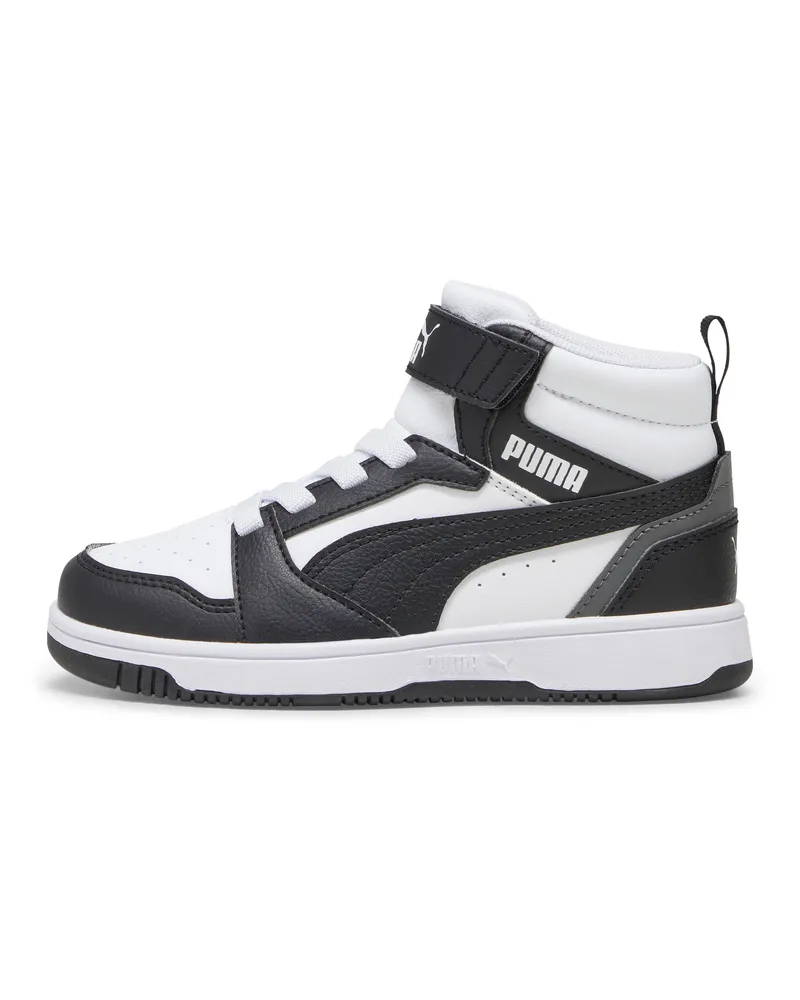 Puma Rebound V6 Mid Sneakers Kinder, Schuhe, Weiß Weiß
