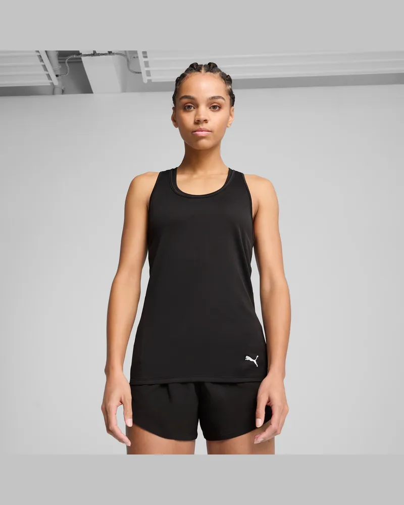 Puma TAD ESSENTIALS Racerback-Tanktop Damen, Kleidung, Schwarz Schwarz