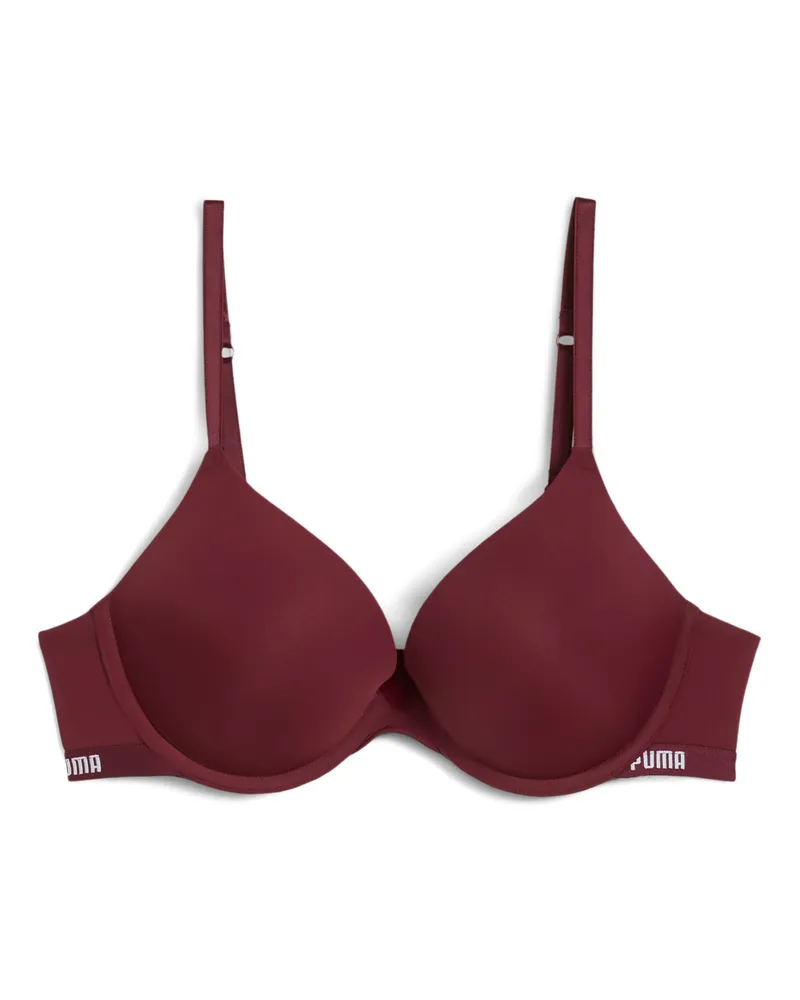 Puma Push-up-BH Damen (1er-Pack), Kleidung, Rot Rot