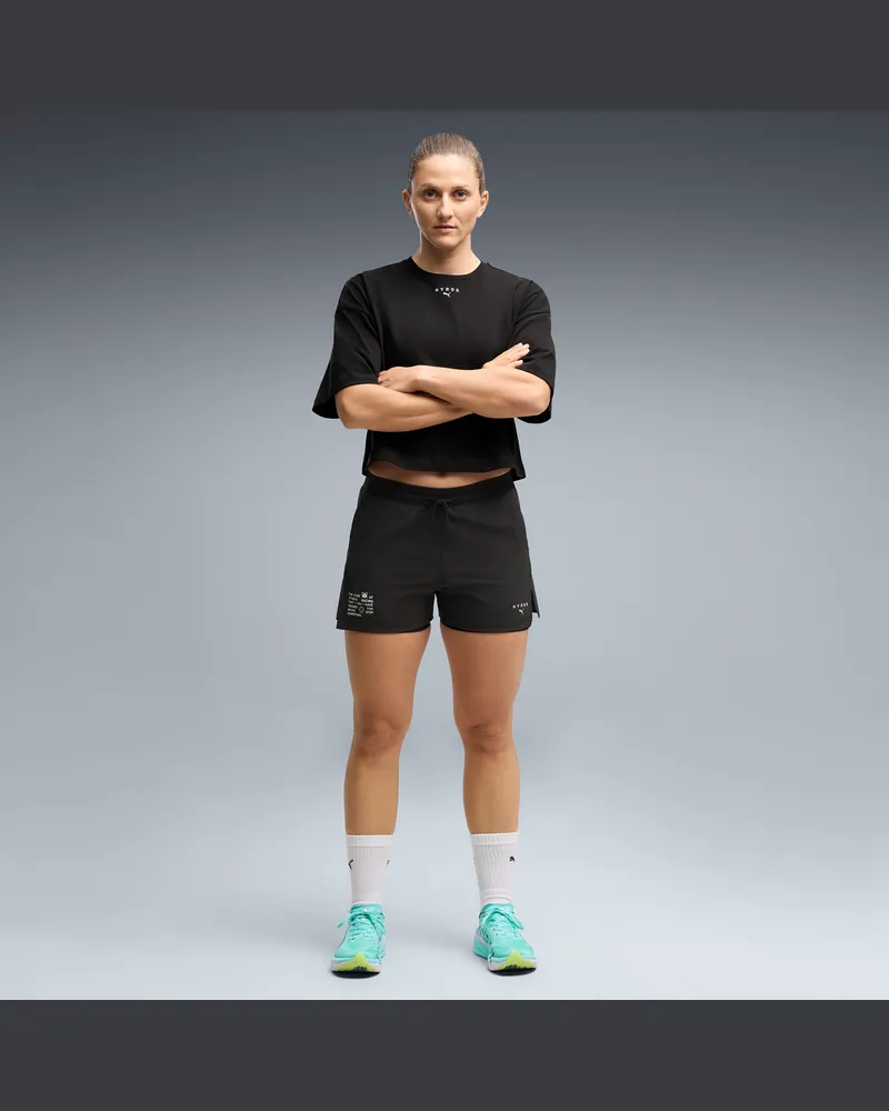 Puma x HYROX 2-in-1 Shorts Damen, Accessoires, Schwarz Schwarz