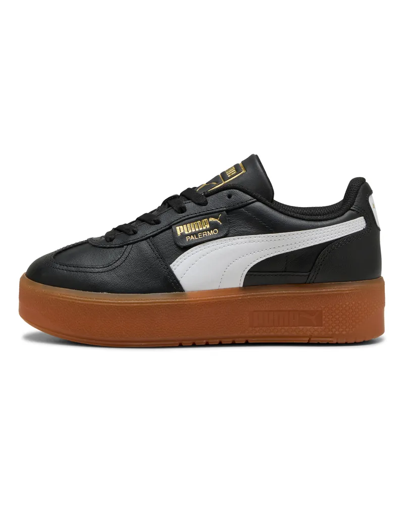 Puma Palermo Elevata Leather Sneakers Damen, Schuhe, Schwarz Schwarz