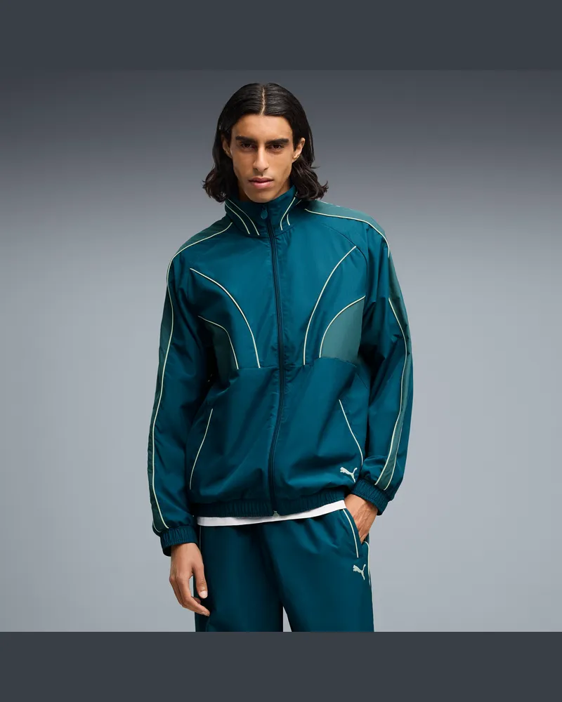 Puma T7 Relaxed Gewebte Trainingsjacke Herren, Accessoires, Blau Blau