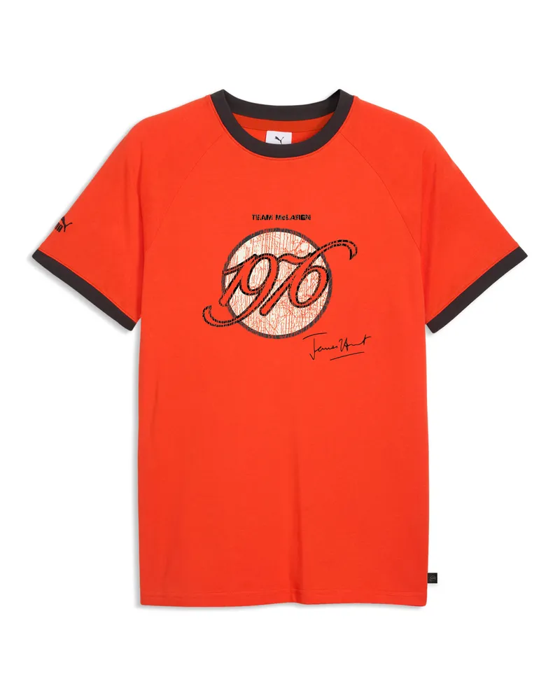 Puma McLAREN RACING James Hunt Ringer T-Shirt Unisex, Accessoires, Rot Rot