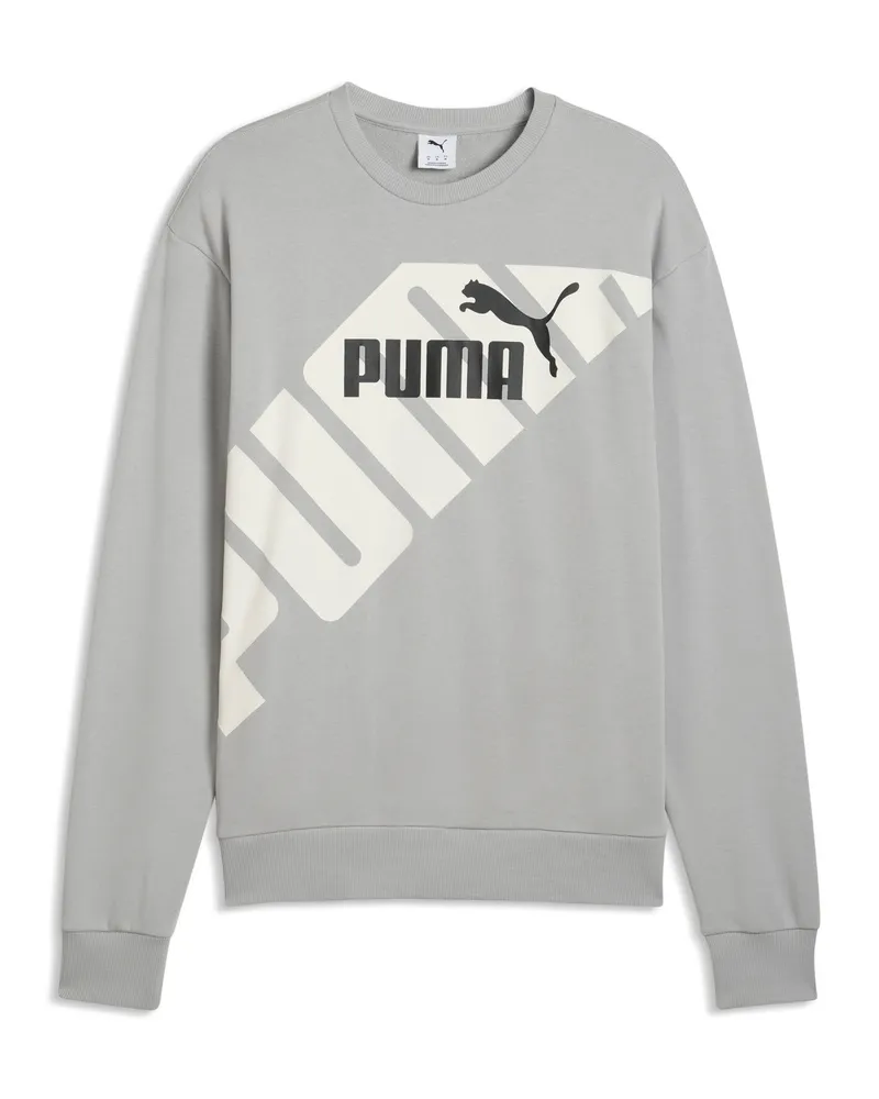 Puma POWER Graphic Sweatshirt Herren, Accessoires, Grau Grau