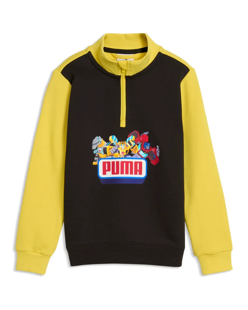 Puma x TRANSFORMERS Graphic Sweatshirt mit Reißverschluss bis zum Hals Kinder, Accessoires, Schwarz Schwarz