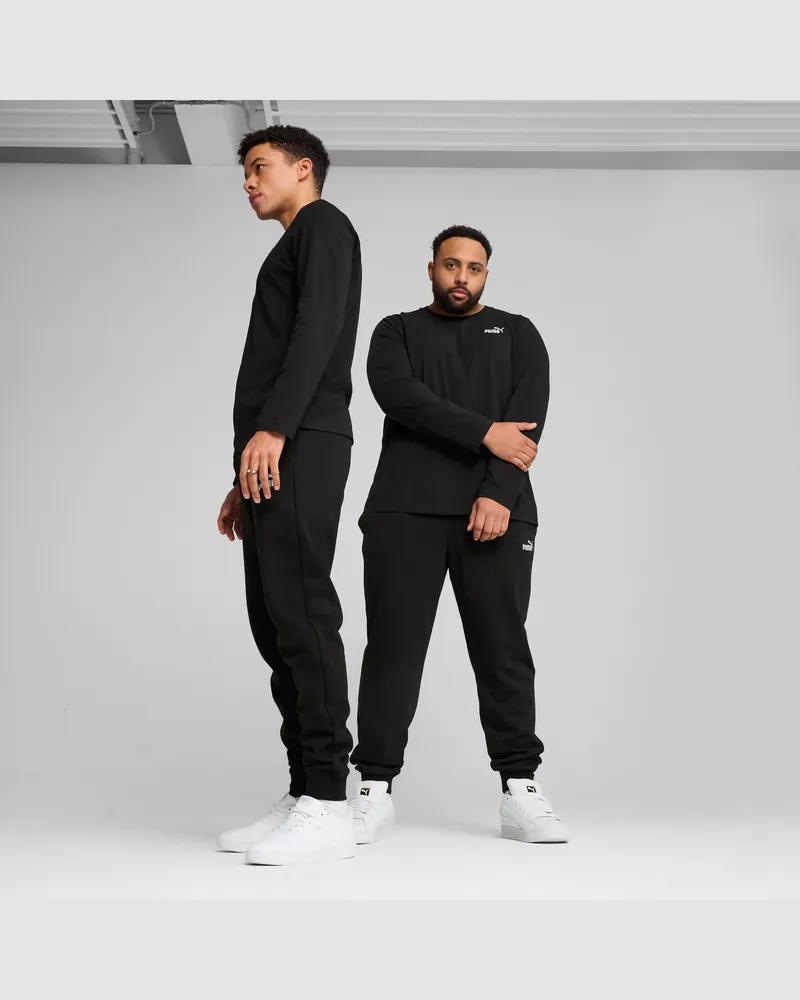 Puma Essentials No. 1 Logo Slim Jogginghose Herren, Kleidung, Schwarz Schwarz