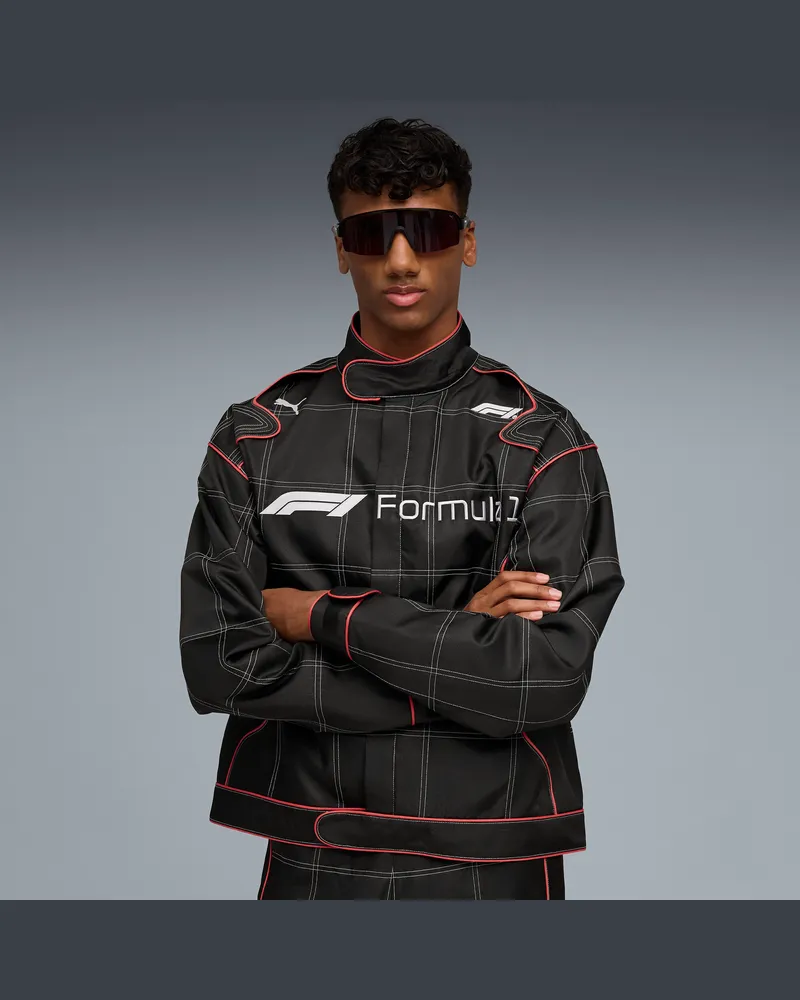 Puma F1® Lifestyle Racing Jacke Herren, Kleidung, Schwarz Schwarz
