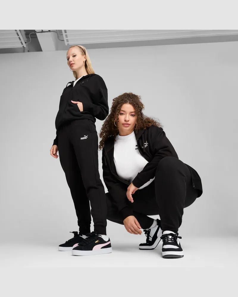 Puma ESS Small No. 1 Logo Jogginghose Damen, Kleidung, Schwarz Schwarz