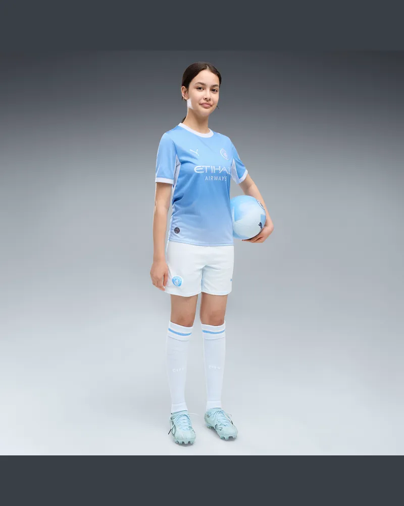 Puma Manchester City 26/27 Shorts Teenager, Kleidung, Blau Blau