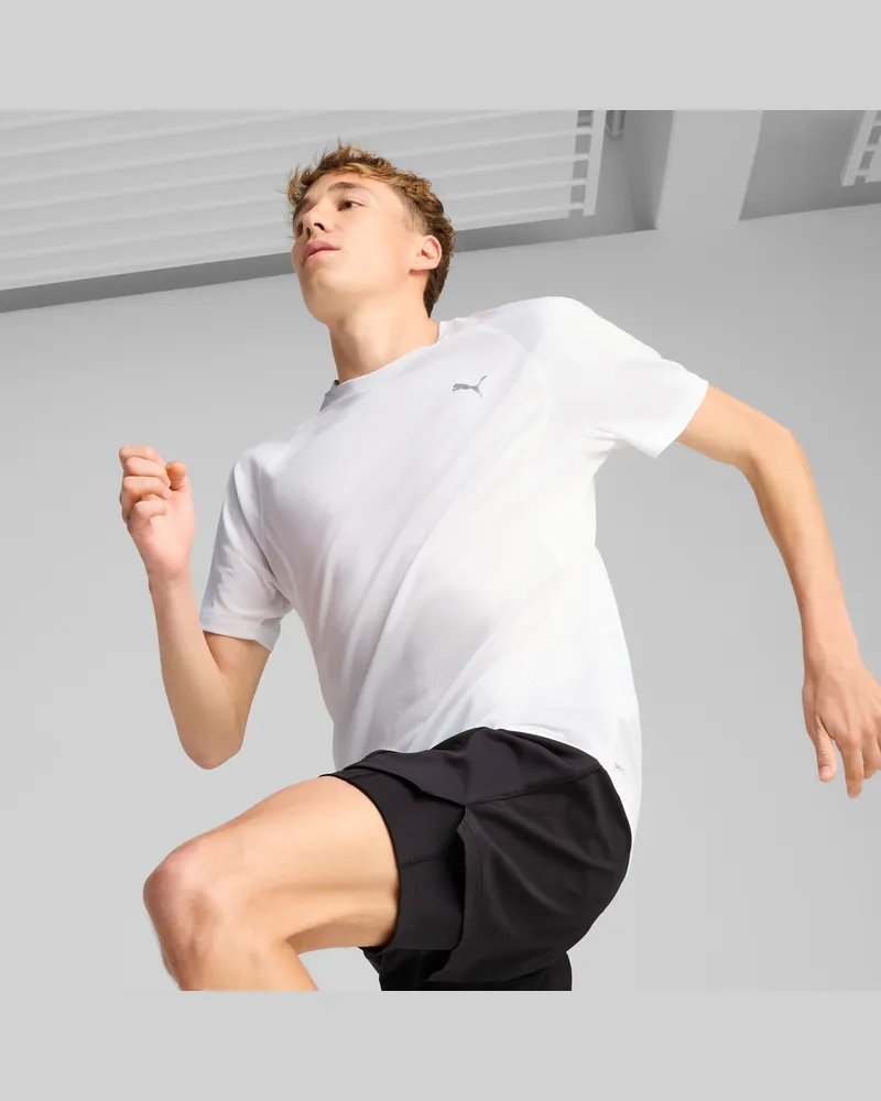Puma VELOCITY Lauf-T-Shirt Herren, Kleidung, Weiß Weiß