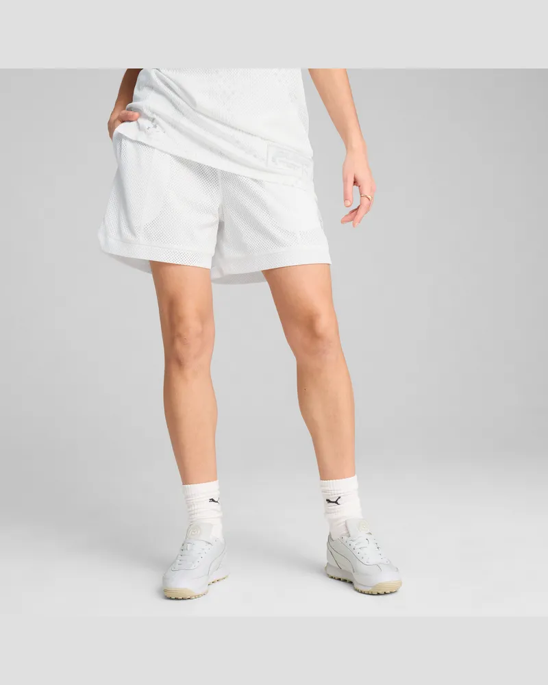 Puma Jer-She Basketballshorts Damen, Kleidung, Weiß Weiß