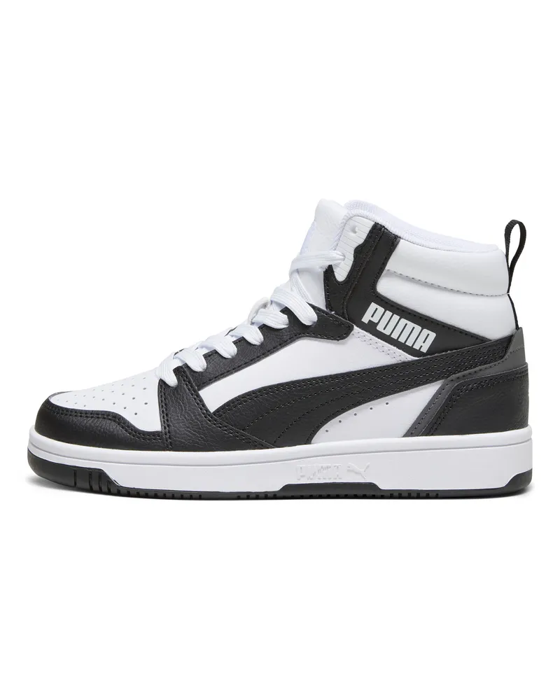 Puma Rebound V6 Mid Sneakers Teenager, Schuhe, WeiÃŸ Weiãÿ