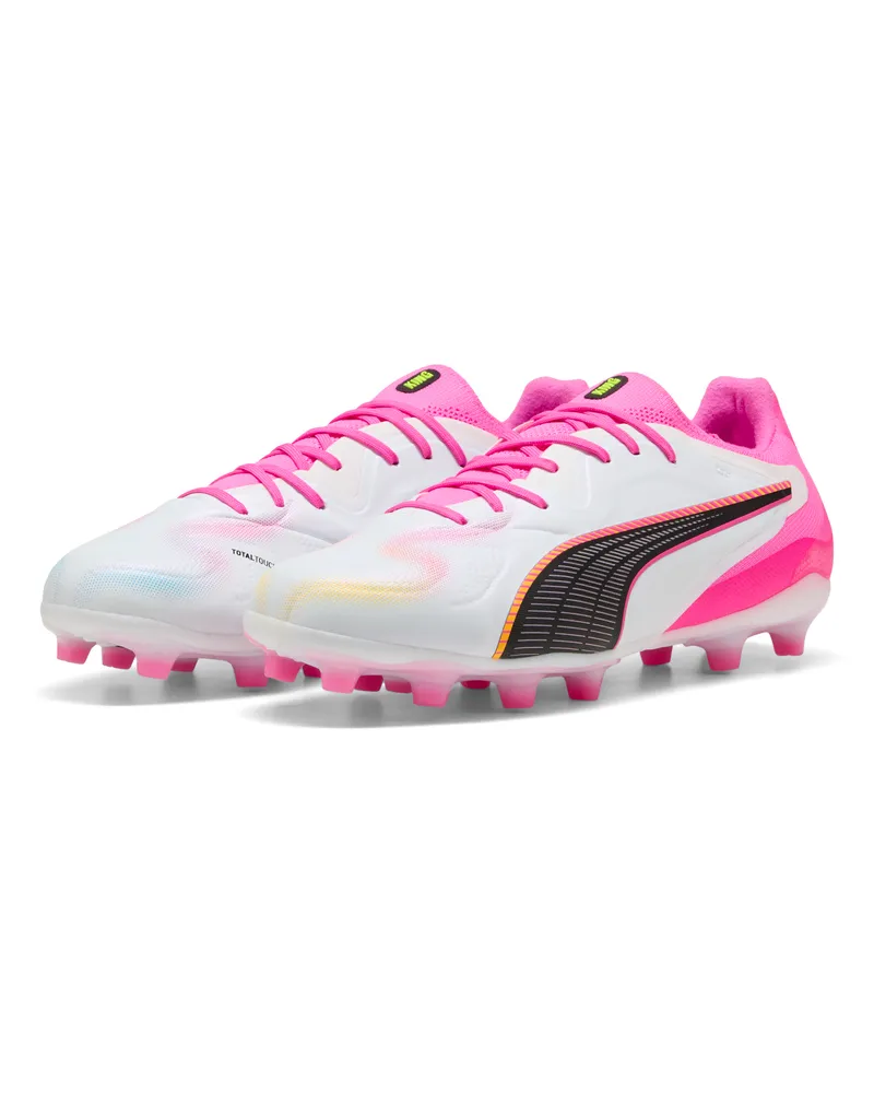 Puma KING 20 PRO FG/AG Fußballschuhe Unisex, Schuhe, Weiß Weiß