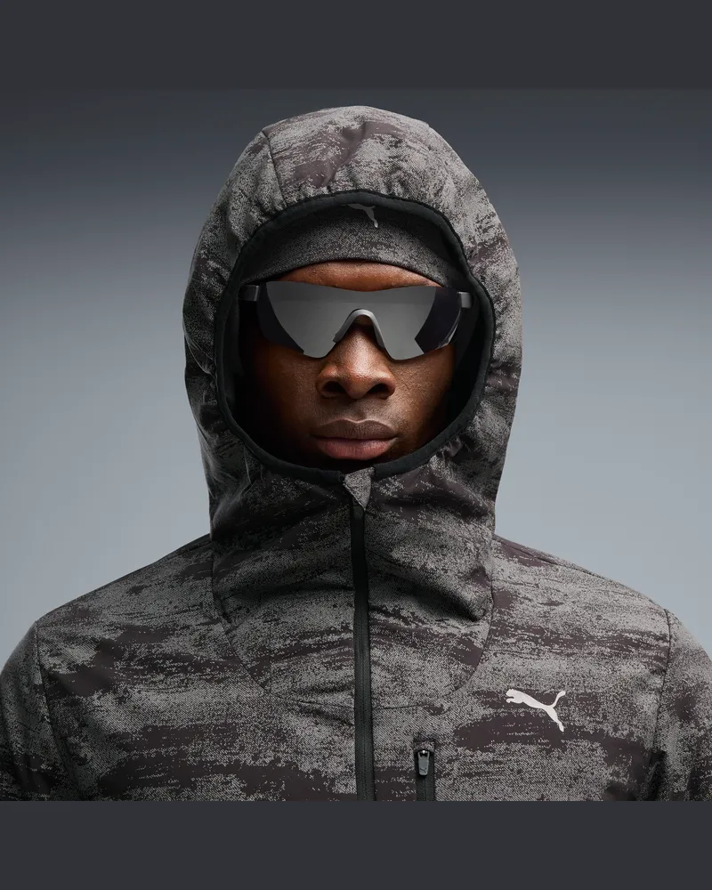 Puma Brightstride Bedruckte Jacke mit PrimaLoft® Isolierung Herren, Kleidung, Schwarz Schwarz