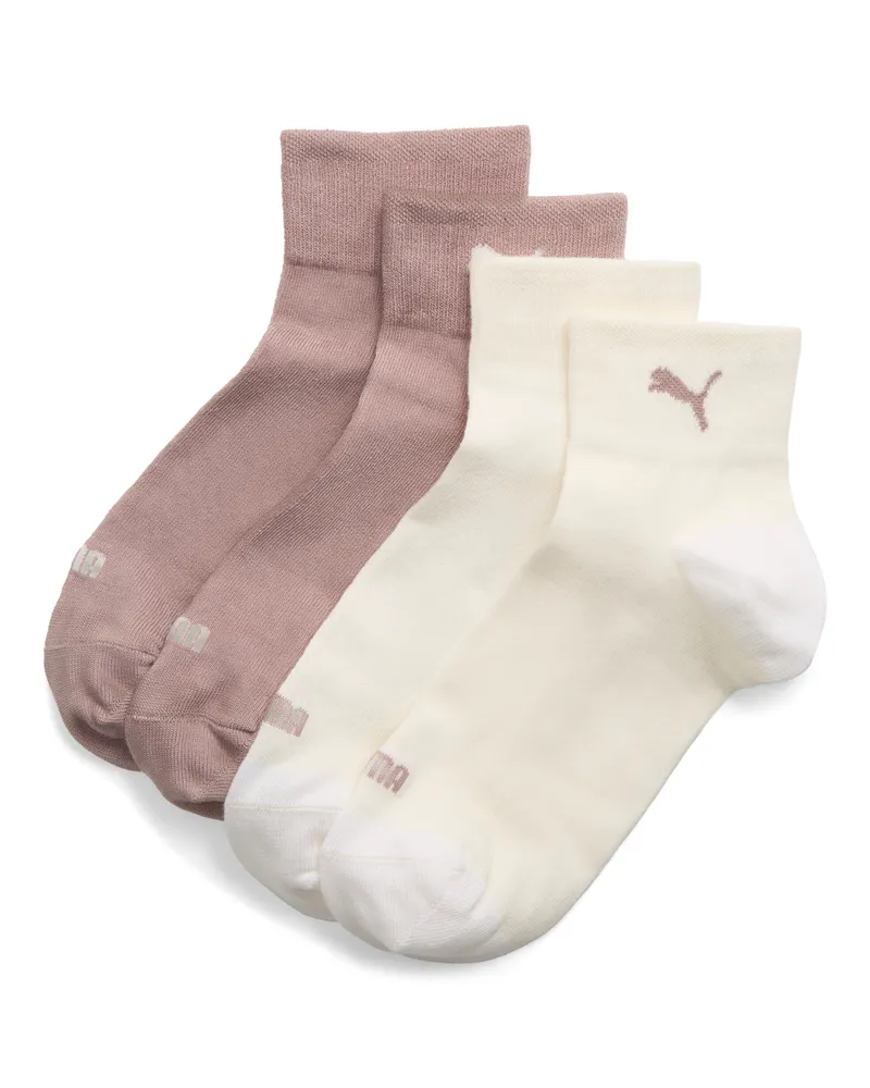 Puma Quarter-Socken 2er-Pack Damen, Accessoires Beige