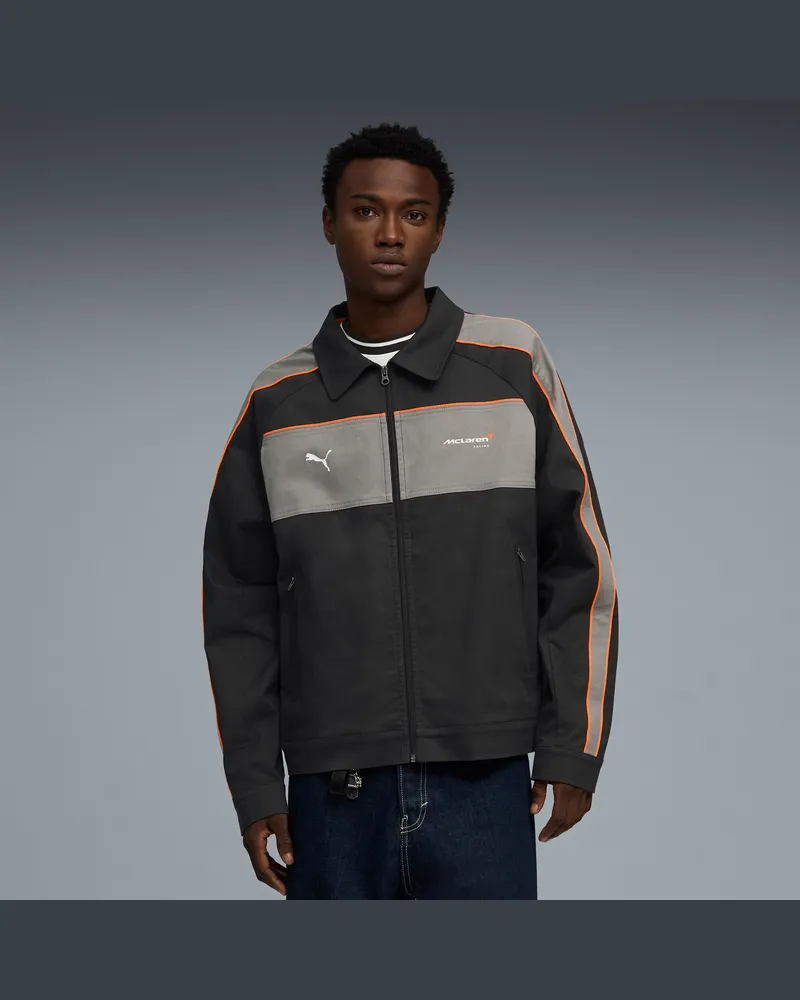 Puma McLAREN RACING Coach T7 Jacke Herren, Kleidung, Grau Grau