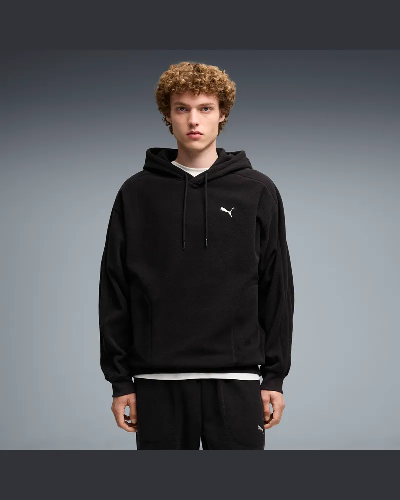 Puma Essentials Elevated Relaxed Winter-Hoodie Herren, Kleidung, Schwarz Schwarz