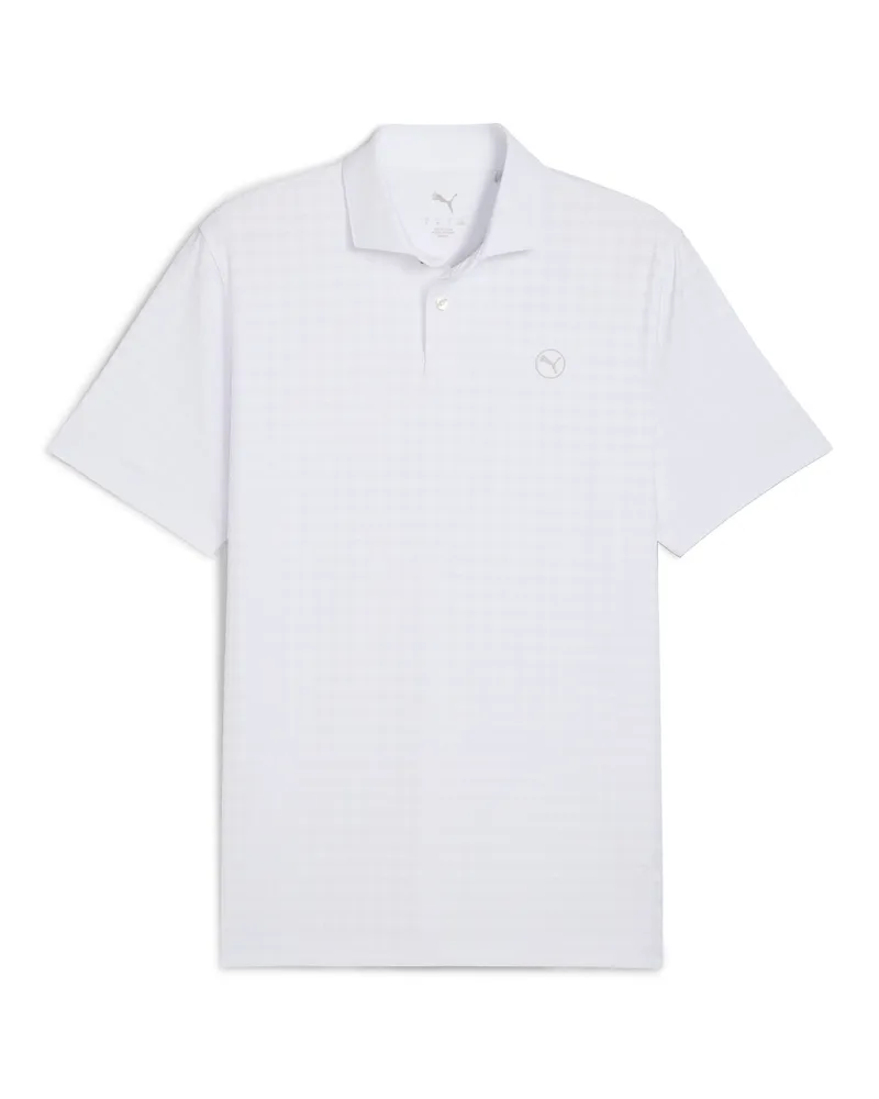 Puma MATTR Houndstooth Golfpolo Herren, Kleidung, Weiß Weiß