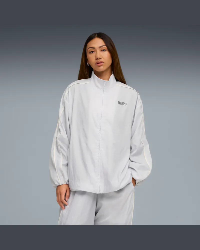 Puma x ROSÉ T7 Trainingsjacke Damen, Kleidung, Grau Grau