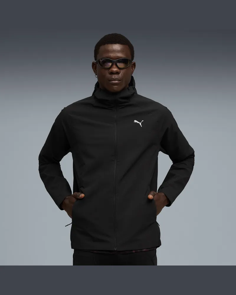 Puma RUN rainCELL Jacke Herren, Kleidung, Schwarz Schwarz