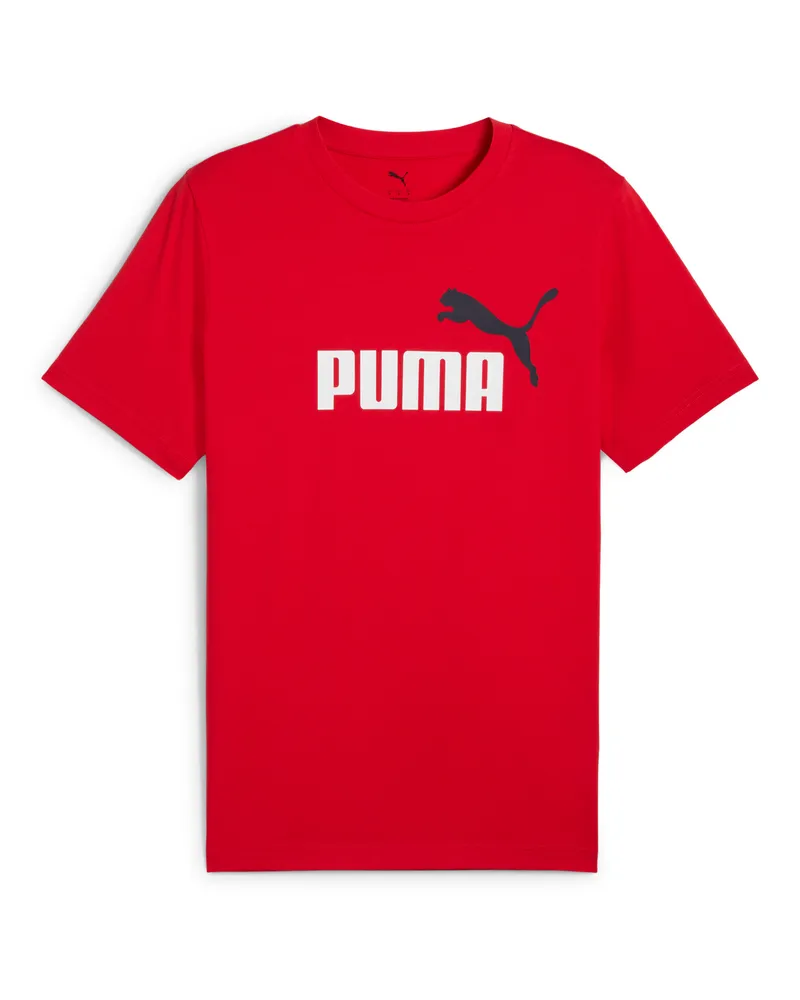 Puma Essentials 2 Colour No. 1 Logo T-Shirt Herren, Kleidung, Rot Rot