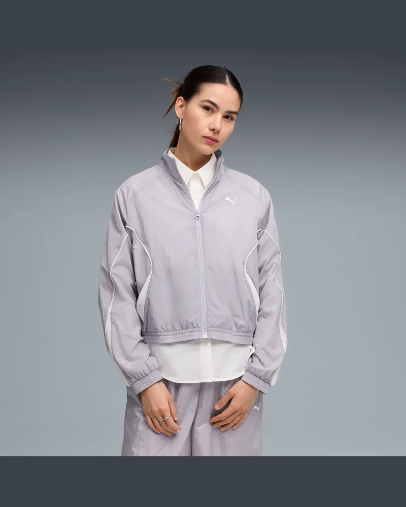 Puma Sport Relaxed Jacke mit Reißverschluss Damen, Kleidung, Grau Grau
