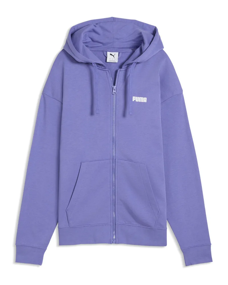 Puma Essentials Small Logo Kapuzenjacke Damen, Kleidung, Blau Blau