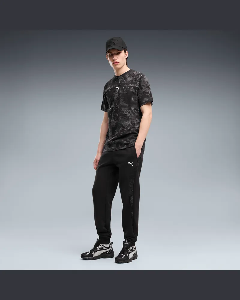Puma Sport Camo Fleece Sweathose Herren, Kleidung, Schwarz Schwarz
