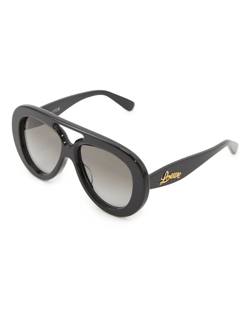 Loewe Piloten-Sonnenbrille mit Spoiler Schwarz