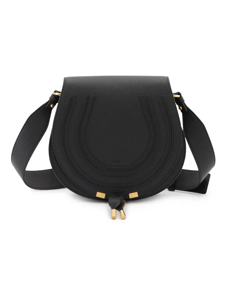 Chloé Umhängetasche 'Marcie Saddle Schwarz