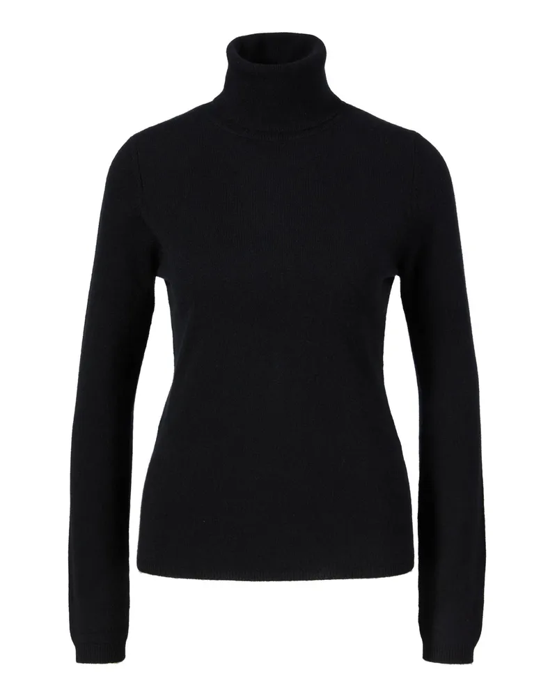 ALLUDE Rollkragenpullover aus Cashmere Schwarz