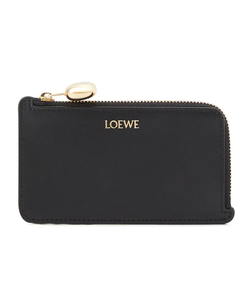 Loewe Kartenetui 'Pebble Coin Schwarz