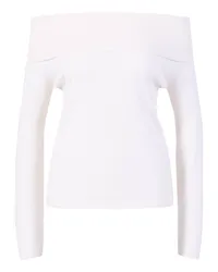 ALLUDE Schulterfreier Pullover Crème