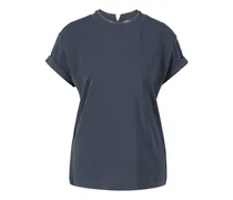 T-Shirt Taubenblau