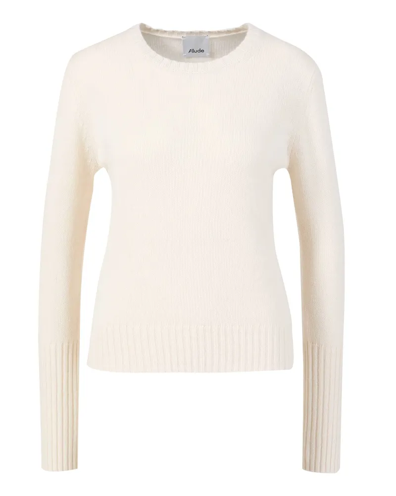 ALLUDE Cashmere-Pullover Crème