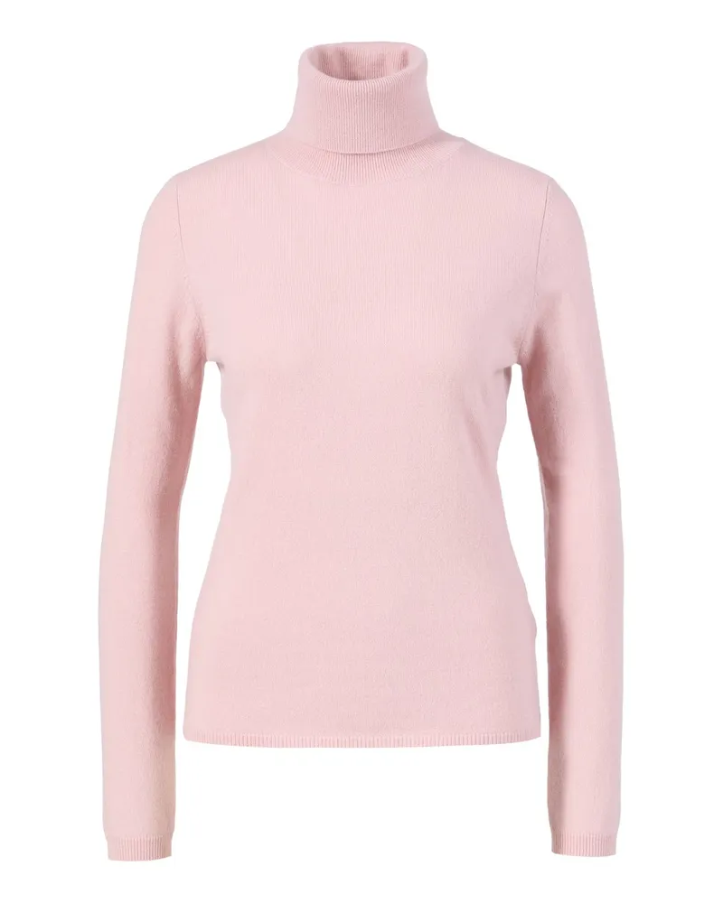 ALLUDE Rollkragenpullover aus Cashmere Rosé