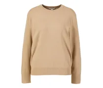 Woll-Cashmere-Pullover 'Relaxed Crew' Camel