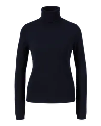 ALLUDE Rollkragenpullover aus Cashmere Dunkelblau Blau