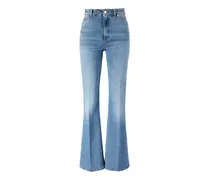 Flared-Leg Jeans Hellblau